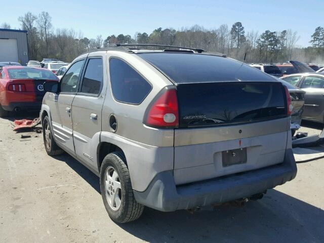 3G7DA03EX1S511987 - 2001 PONTIAC AZTEK BEIGE photo 3