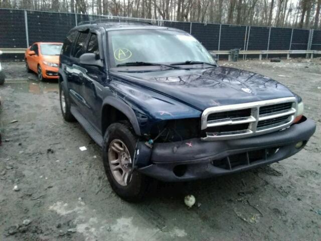 1D4HS38NX3F527918 - 2003 DODGE DURANGO SP BLUE photo 1