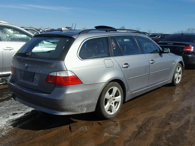 WBAPT73518CX01451 - 2008 BMW 535 XI GRAY photo 4