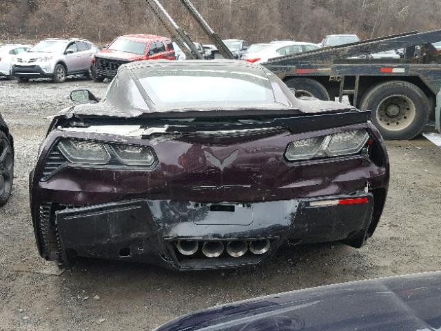 1G1YS2D68H5600263 - 2017 CHEVROLET CORVETTE Z BURGUNDY photo 10