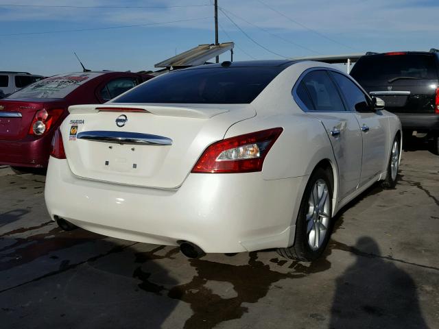 1N4AA5APXAC867924 - 2010 NISSAN MAXIMA S WHITE photo 4