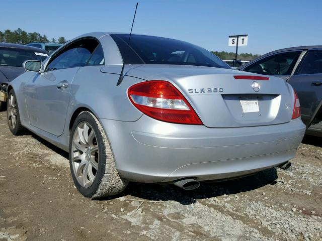 WDBWK56F65F026070 - 2005 MERCEDES-BENZ SLK 350 SILVER photo 3