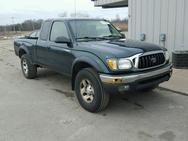 5TEWM72N74Z319272 - 2004 TOYOTA TACOMA XTR GREEN photo 1