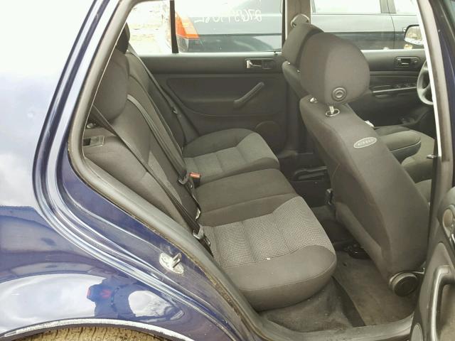 9BWGL61J554014160 - 2005 VOLKSWAGEN GOLF GLS BLUE photo 6