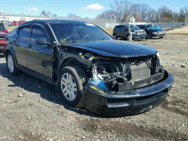 1B3BD4FB3BN609507 - 2011 DODGE AVENGER EX BLACK photo 1