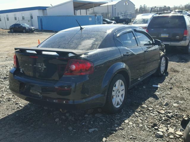 1B3BD4FB3BN609507 - 2011 DODGE AVENGER EX BLACK photo 4