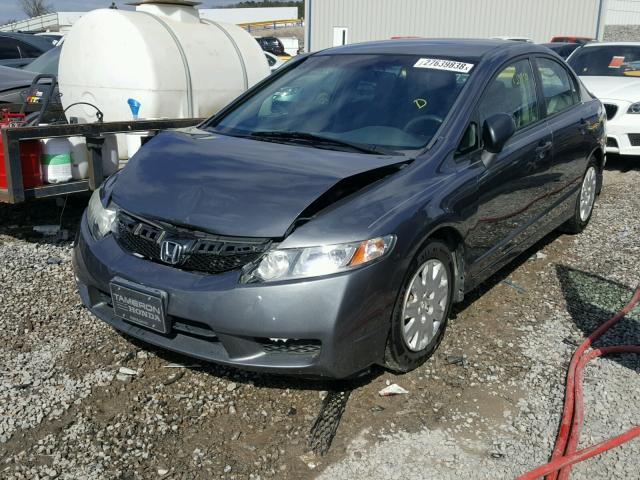 2HGFA16329H339447 - 2009 HONDA CIVIC VP GRAY photo 2