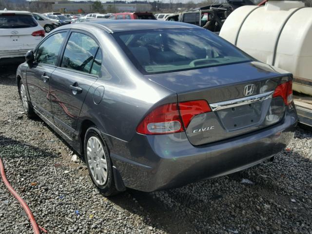 2HGFA16329H339447 - 2009 HONDA CIVIC VP GRAY photo 3