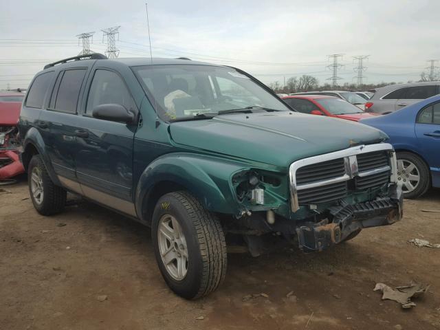 1D4HB48D94F104388 - 2004 DODGE DURANGO SL GREEN photo 1