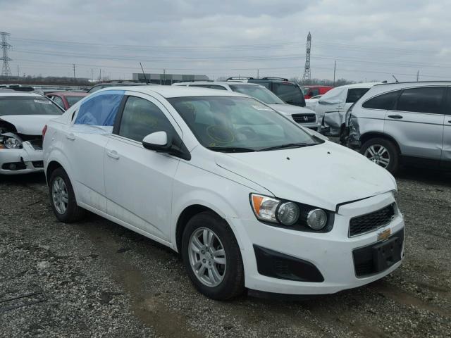 1G1JC5SH7D4186235 - 2013 CHEVROLET SONIC LT WHITE photo 1