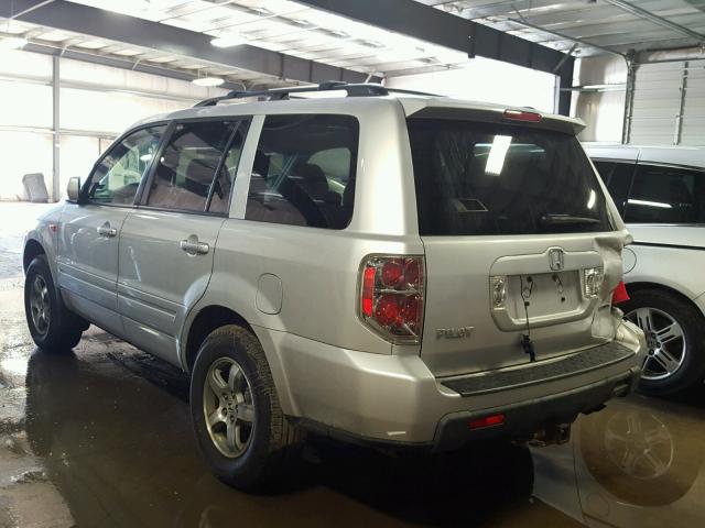 5FNYF18318B054345 - 2008 HONDA PILOT SE SILVER photo 3