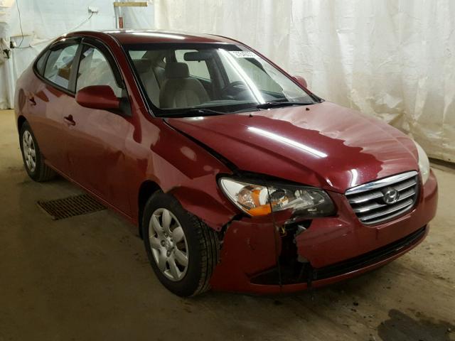 KMHDU46DX8U317792 - 2008 HYUNDAI ELANTRA GL RED photo 1