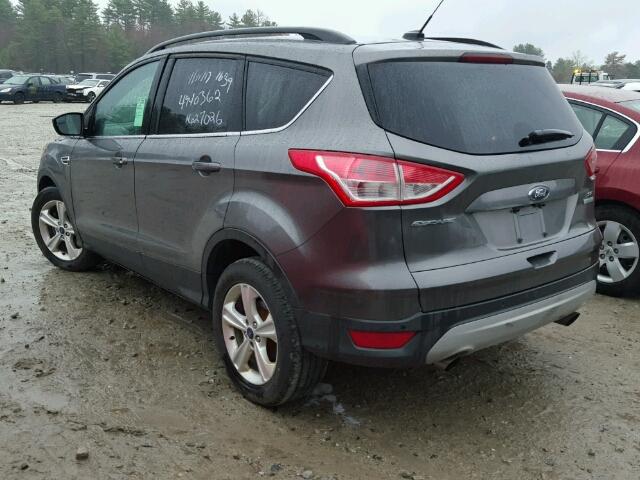 1FMCU0GX0EUC46336 - 2014 FORD ESCAPE SE GRAY photo 3