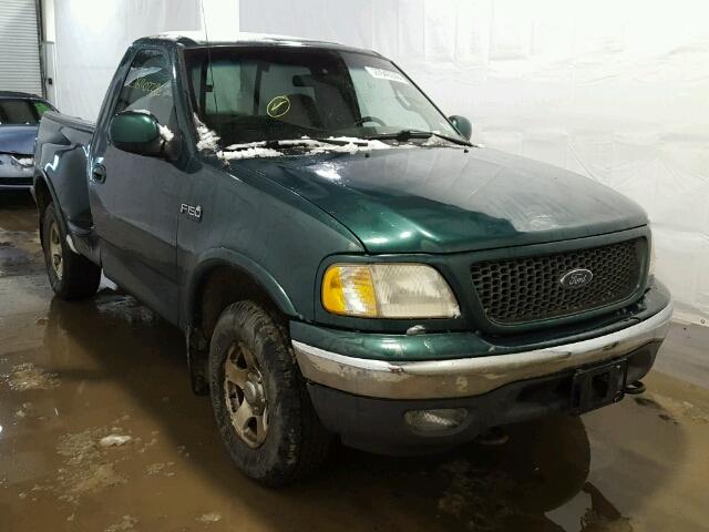 2FTZF0822YCB13092 - 2000 FORD F150 GREEN photo 1