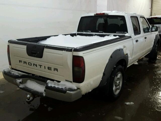 1N6ED29X82C351226 - 2002 NISSAN FRONTIER C WHITE photo 4