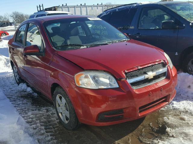 KL1TD56EX9B332800 - 2009 CHEVROLET AVEO LS RED photo 1