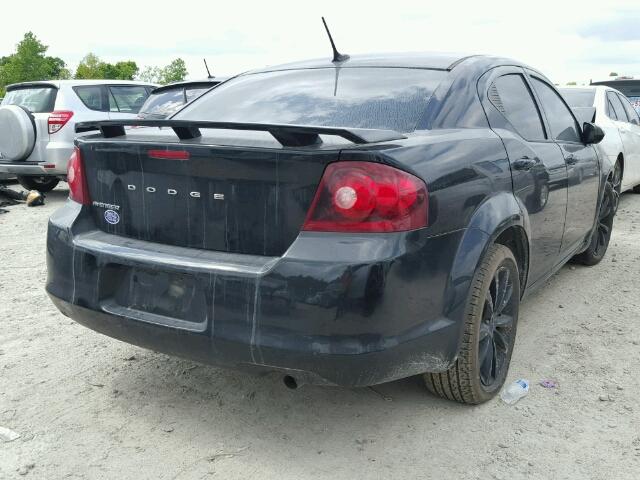 1C3CDZCB1DN720827 - 2013 DODGE AVENGER SX BLACK photo 4