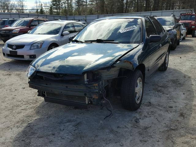 1G1JC52F637282174 - 2003 CHEVROLET CAVALIER GREEN photo 2