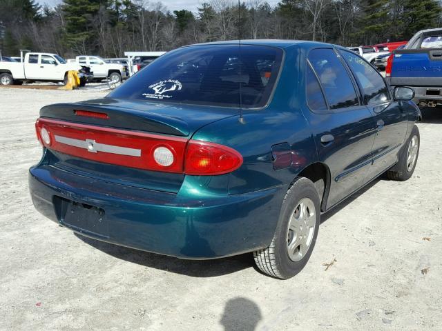 1G1JC52F637282174 - 2003 CHEVROLET CAVALIER GREEN photo 4