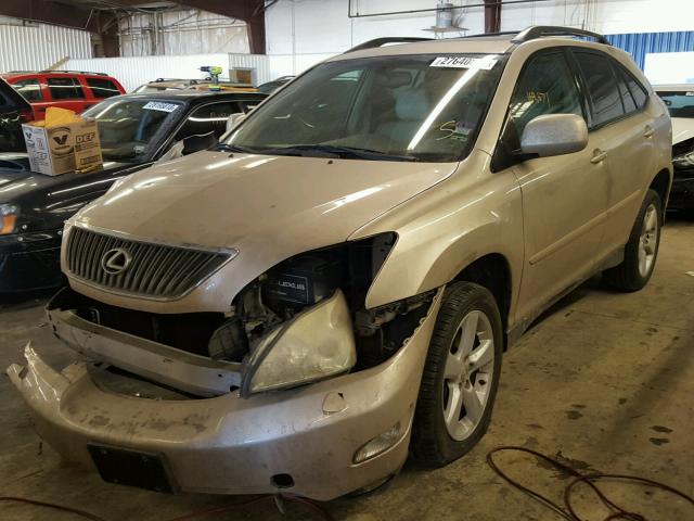 JTJHA31U340053071 - 2004 LEXUS RX 330 TAN photo 2