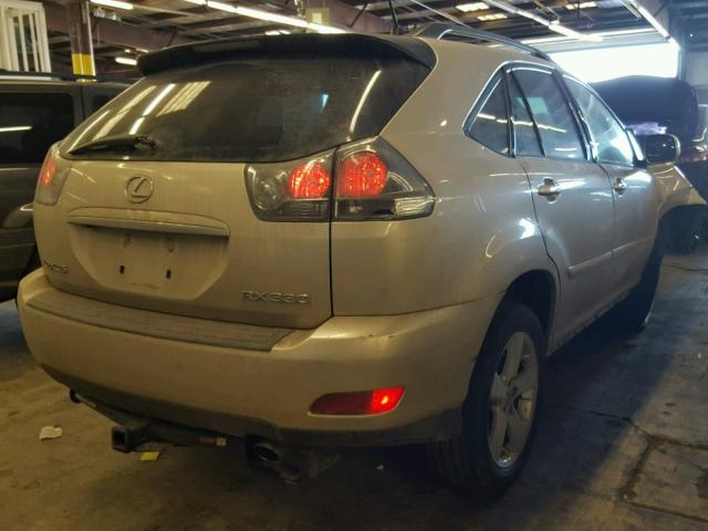 JTJHA31U340053071 - 2004 LEXUS RX 330 TAN photo 4