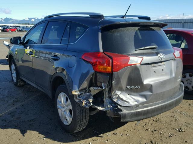 2T3BFREV5EW188484 - 2014 TOYOTA RAV4 LE CHARCOAL photo 3