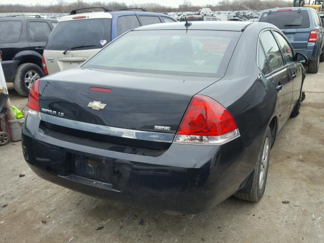 2G1WB58K779314258 - 2007 CHEVROLET IMPALA LS BLACK photo 4