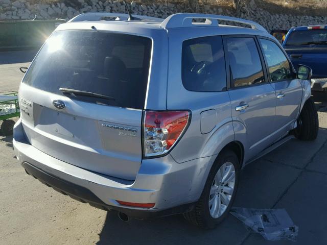 JF2SHAGC9DH425765 - 2013 SUBARU FORESTER T SILVER photo 4