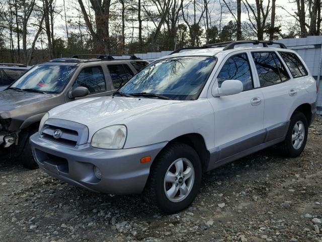 KM8SC13D25U934483 - 2005 HYUNDAI SANTA FE G WHITE photo 2