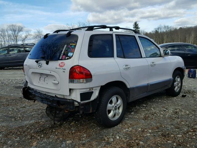 KM8SC13D25U934483 - 2005 HYUNDAI SANTA FE G WHITE photo 4