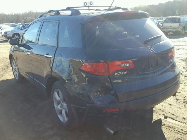 5J8TB18268A019209 - 2008 ACURA RDX BLACK photo 3