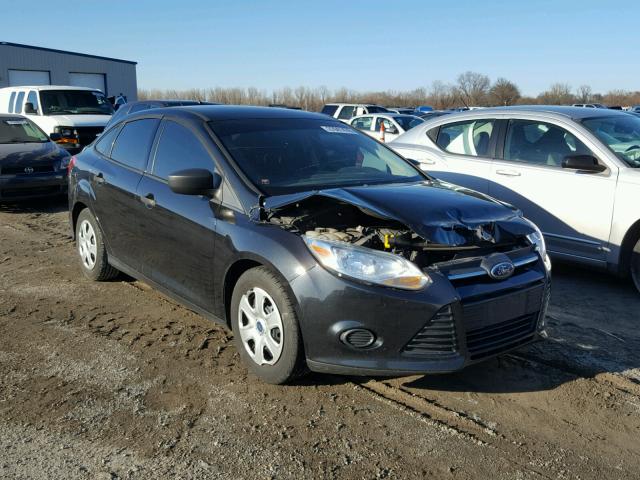 1FAHP3E23CL329956 - 2012 FORD FOCUS S BLACK photo 1