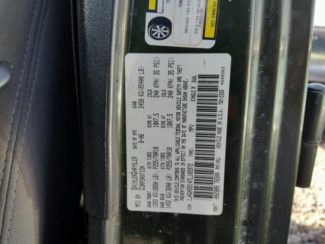 1J4GA59147L105972 - 2007 JEEP WRANGLER S GREEN photo 10