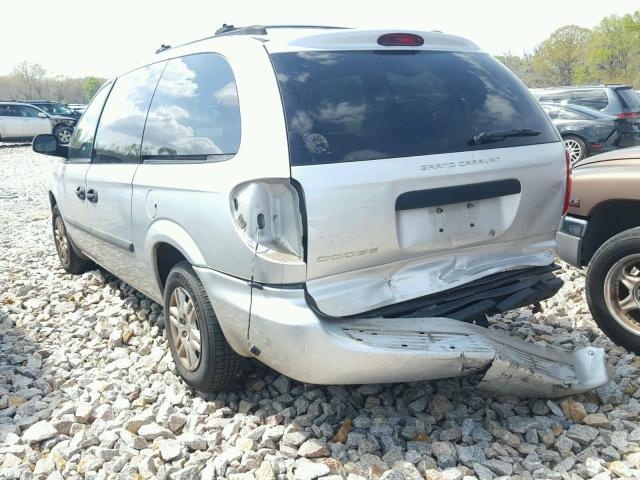 1D4GP24R65B286515 - 2005 DODGE GRAND CARA SILVER photo 3