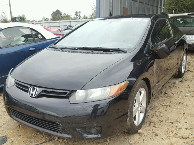 2HGFG12847H543969 - 2007 HONDA CIVIC EX შავი ფოტო 2