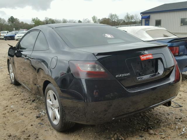 2HGFG12847H543969 - 2007 HONDA CIVIC EX შავი ფოტო 3