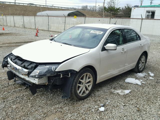 3FAHP0JG0BR115877 - 2011 FORD FUSION SEL WHITE photo 2