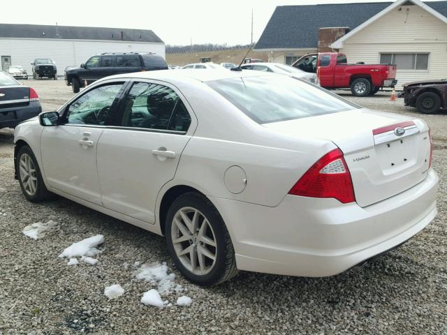 3FAHP0JG0BR115877 - 2011 FORD FUSION SEL WHITE photo 3