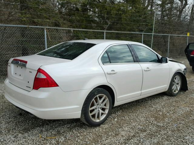 3FAHP0JG0BR115877 - 2011 FORD FUSION SEL WHITE photo 4