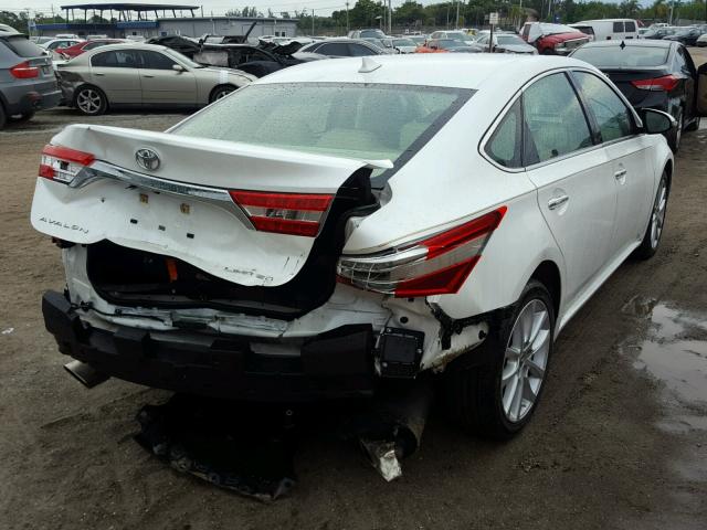 4T1BK1EB6EU087899 - 2014 TOYOTA AVALON BAS WHITE photo 4