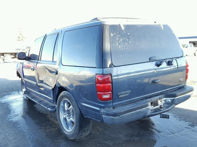 1FMPU16L21LA61209 - 2001 FORD EXPEDITION BLUE photo 3