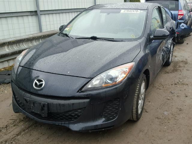 JM1BL1V84C1541636 - 2012 MAZDA 3 I BLACK photo 2