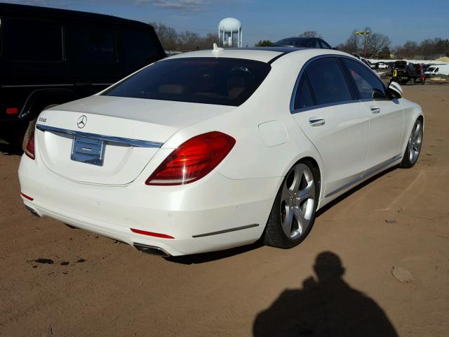 WDDUG8CB3FA148208 - 2015 MERCEDES-BENZ S 550 WHITE photo 4