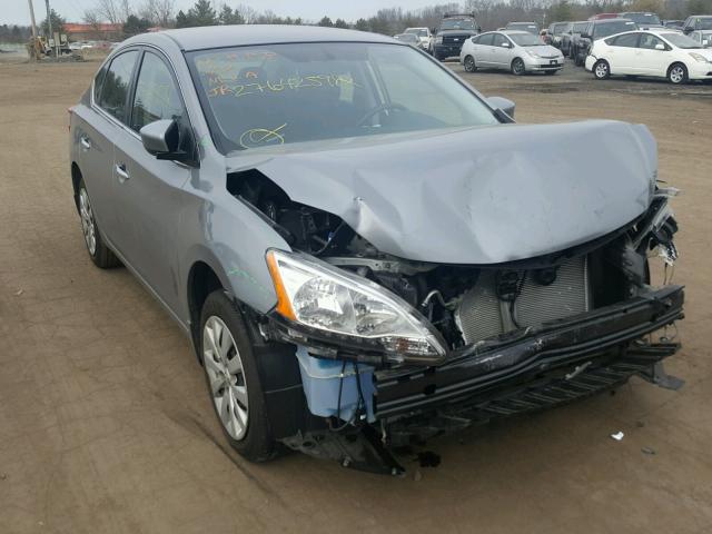 3N1AB7AP0EY298228 - 2014 NISSAN SENTRA S GRAY photo 1