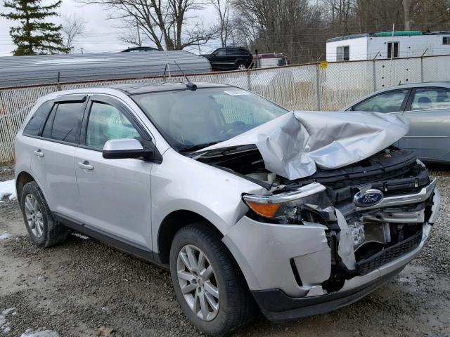 2FMDK4JC5DBE09705 - 2013 FORD EDGE SEL SILVER photo 1