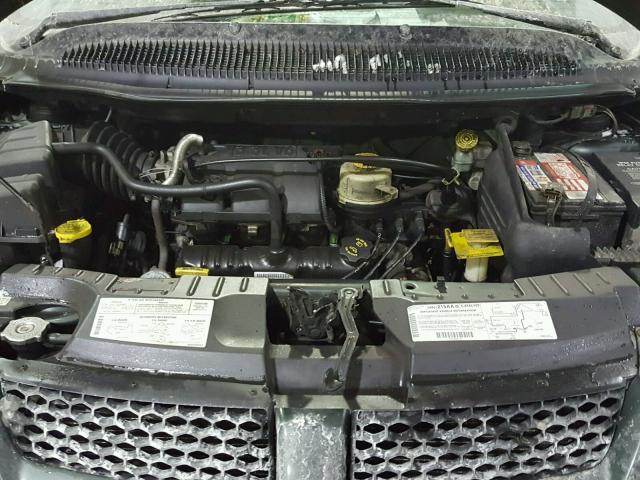 1B4GP25G11B107959 - 2001 DODGE CARAVAN SE GREEN photo 7