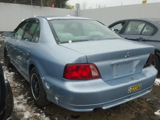 4A3AA46G63E218395 - 2003 MITSUBISHI GALANT ES BLUE photo 3