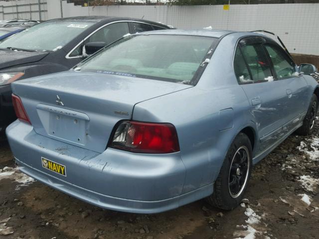 4A3AA46G63E218395 - 2003 MITSUBISHI GALANT ES BLUE photo 4