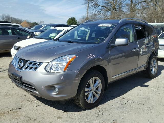 JN8AS5MV0CW706764 - 2012 NISSAN ROGUE S GRAY photo 2