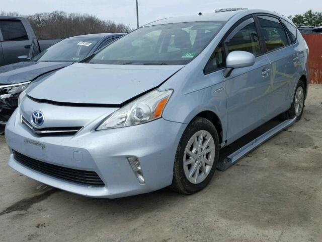 JTDZN3EU9C3037296 - 2012 TOYOTA PRIUS V BLUE photo 2